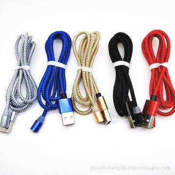 Magnetic Cable Micro USB Type C Fast Charging Cable For iPhone Xiaomi Android Mobile Phone Charger Magnet USB Wire Cord